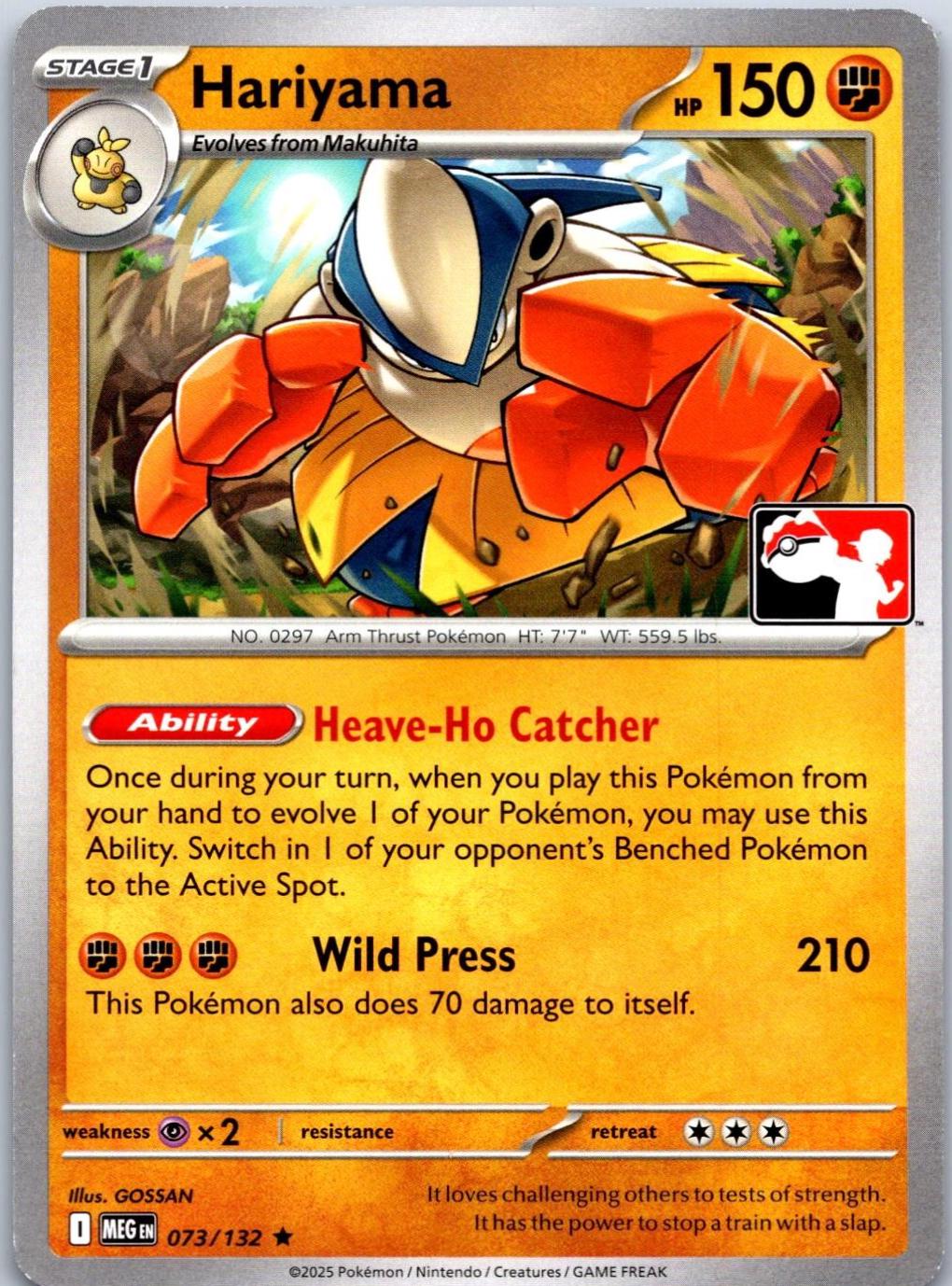 Mega Evolution Hariyama [Prize-Pack] Pokémon card